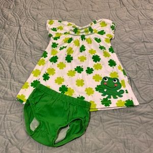 18 month St. Patrick’s Day outfit girl